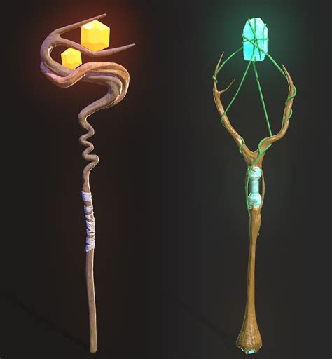 Cordless magical staff that can be recharged